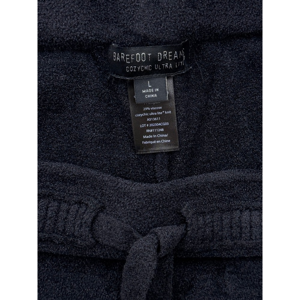 Barefoot Dreams Black Cozy Knit Jogger Pants - Picture 6 of 7
